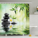 Bamboo,Printing,Waterproof,Bathroom,Shower,Curtain,Toilet,Cover,Carpet