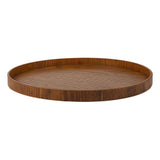 KCASA,Wooden,Round,Plate,Natural,Fruit,Tableware,Serving,Solid,Plate