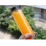500ml,Portable,Clear,Water,Bottle,Sport,Bicycle,Plastic,Fruit,Lemon,Juice,Water