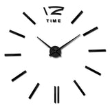 Modern,Clock,Large,Frameless,Clock,Mirror,Stickers,Silent,Living,Office