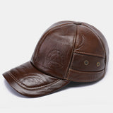 Genuine,Leather,Large,Thickness,Windproof,Protection,Baseball