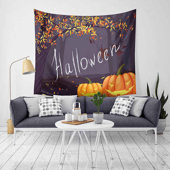 Loskii,Halloween,Tapestry,Pumpkin,Print,Hanging,Tapestry,Decor,Halloween,Decorations