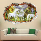 Miico,Creative,Unicorn,Broken,Removable,Decorative,Decor,Sticker