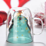 300ML,Innovative,Christmas,Borosilicate,Glass,Transparent,Coffee,Family,Parties,Christmas