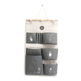 Cotton,Hanging,Organizer,Storage,Baskets,Container,Closet,Pocket