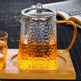 750ml,Clear,Glass,Teapot,Stainless,Infuser,Steeping,Flower