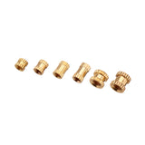 Suleve,MXBN1,200Pcs,Knurled,Brass,Threaded,Insert,Female,Thread,Embedment,Assortment