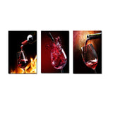 Miico,Painted,Three,Combination,Decorative,Paintings,Glass,Decoration