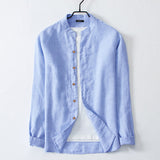 Men's,Linen,Sleeve,Solid,Shirts,Casual,Comfortable,Camping,Hiking,Business
