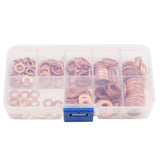 200Pcs,Solid,Copper,Washer,Assorted,Sealing,Washer,Sizes