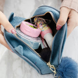 Cosmetic,Large,Capacity,Velvet,Travel,Portable,Simple,Storage