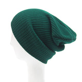 Winter,Casual,Knitted,Skullies,Beanies,Elastic,Women