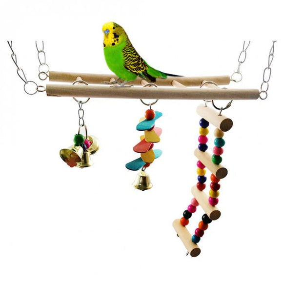Wooden,Stairs,Swing,Ladder,Birds,Parrots,Bridge,Climb,Colorful,Beads