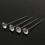100pcs,Clear,Diamante,Flowers,Wedding,Bouquet,Supplies,Diamond,Corsage,Florist,Craft