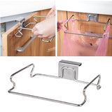 Stainless,Steel,Hanging,Holder,Kitchen,Cabinet,Organizer,Trash,Towel