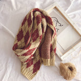 Vintage,Style,Woolen,Scarf,Knitted,Scarf