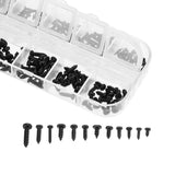 Suleve,MXCP2,195Pcs,Phillips,Screw,Micro,Electronic,Black,Round,Tapping,Screw