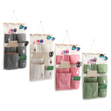 Cotton,Hanging,Organizer,Storage,Baskets,Container,Closet,Pocket