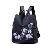 Embroidered,Backpack,Travel,Student,Canvas,Lightweight,Waterproof