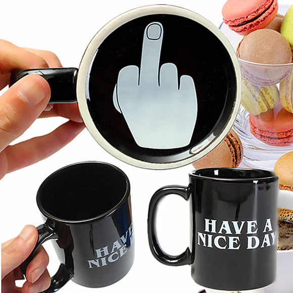 Novelty,Ceramic,Middle,Finger,Coffee,Personality,Office,Gifts