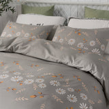Polyester,Bedding,Retro,Quilt,Cover,Printing,Duvet,Cover,Pillowcase,Plants,Comforter,Textile