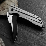 VOLKEN,Folding,Pocket,Knife,Survival,Tactical,Knife,Steel,Handle,Combat,Outdoor,Hiking,Camping,Hunting,Cutting,Window,Breaker