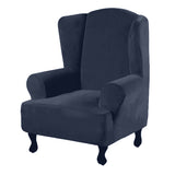 Velvet,Cover,Elastic,Wingback,Coverage,Chair,Protector,Stretch,Slipcover,Dustproof,Armchair,Cover,Office,Furniture,Decorations