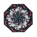Double,Layer,Blossom,Design,Upside,Inverted,Umbrella,Handle,Windproof,Parasol,Women