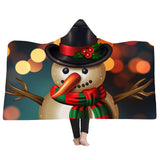 Christmas,Printing,Plush,Wearable,Battle,Royale,Hooded,Blankets,Layers