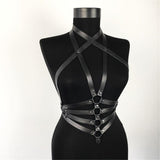 Adjustable,Women,Leather,Harness,Waist,Strap,Corset,Bustier,Nightclub,Queen,Essential