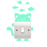 Honana,Fluorescent,Thinking,Switch,Sticker,Bedroom,Decor