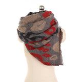 Women,200*66CM,Leopard,Artificial,Cashmere,Scarf,Winter,Shawl