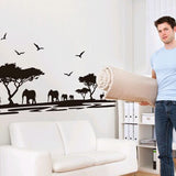 African,Animals,Removable,Sticker,Living,Mural,Decoration