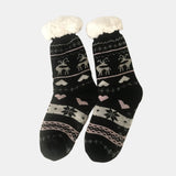 Christmas,Jacquard,Velvet,Socks,Thickening,Lambskin,Socks