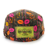 Women,Cotton,Print,Beret,Peaked,Casual,Outdoor,Windproof,Adjustable,Casquette