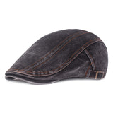Washed,Denim,Adjustable,Painter,Beret,Newsboy,Cabbie