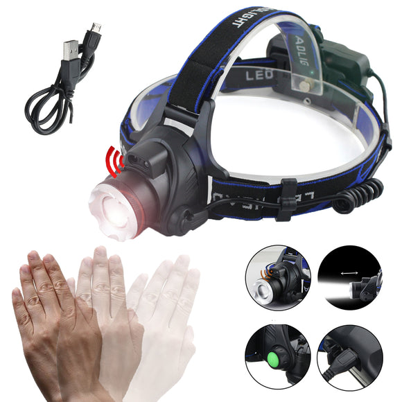 HeadLamp,Super,Bright,Modes,Zoomable,Rechargeable,HeadLight,Camping,Cycling,Fishing