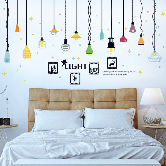 Miico,SK9344,Colorful,Chandelier,Decorative,Sticker,Stickers,Removable,Sticker