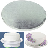 Silver,Round,Thick,Board,Stand,Holder,Strong,Wedding,Birthday