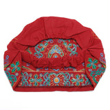 Women,Ethnic,Embroidery,Cotton,Beanie,Vintage,Elastic,Breathable,Turban