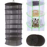 Layer,Black,Collapsible,Hanging,Hydroponic,Drying,Dryer,Storage