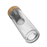 450ml,Double,Glass,Water,Bottle,Outdoor,Sports,Traveling,Camping,Water