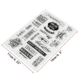 Birthday,Transparent,Sheet,Scrapbooking,Craft,Clear,Rubber,Stamp,Cling