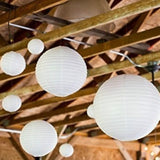 20pcs,White,Paper,Lanterns,Chinese,Japanese,Round,lampion,Wedding,Party,Decorations