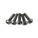 Suleve,M3CH10,50Pcs,Carbon,Steel,Socket,Button,Round,Screws,Bolts,Optional,Length