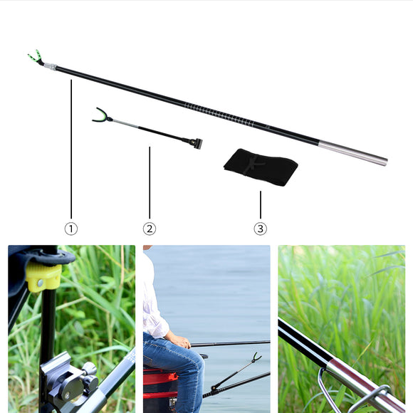 Rotatable,Fishing,Telescopic,Carbon,Support,Holder,Outdoor,Fishing,Tools
