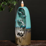 Backflow,Incense,Burner,Ceramic,Retro,Waterfall,Censer,Holder,Decor