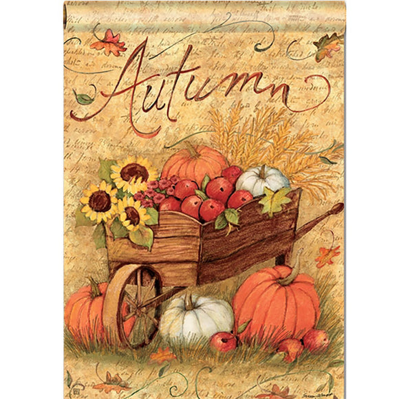 12x18'',Autumn,Pumpkin,Garden,Flags,Sunflower,Leaves,Banner,Decorations