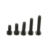 Suleve,M2NC1,20pcs,Black,Round,Nylon,Screws,Cross,Round,Screws