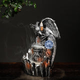 Dragon,Incense,Burner,Smoke,Waterfall,Backflow,Censer,Holder,Cones
